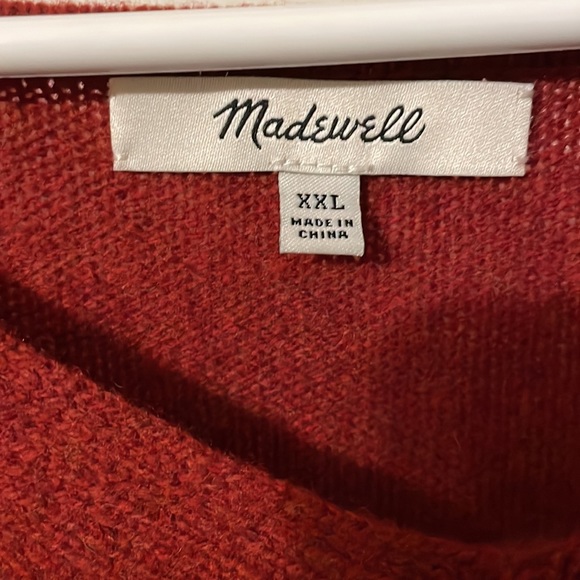 Madewell Ruffle Sleeve Wool Sweater XXL - Picture 3 of 4